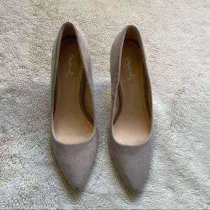 Faux Suede Pumps